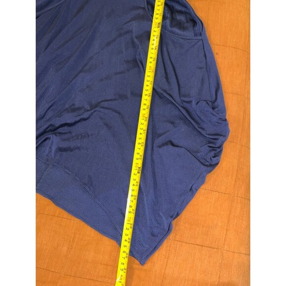 Alice + Olivia Silk Blue Halter Strap Pleated Bodice Asymmetric Mini Dress Small - Picture 6 of 8